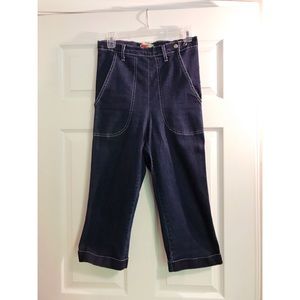 Ultra High-waist Denim Capris